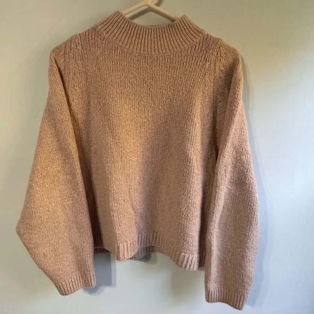Old Navy Women Medium Sweater Blush Pink Knit Long Sleeve Pullover